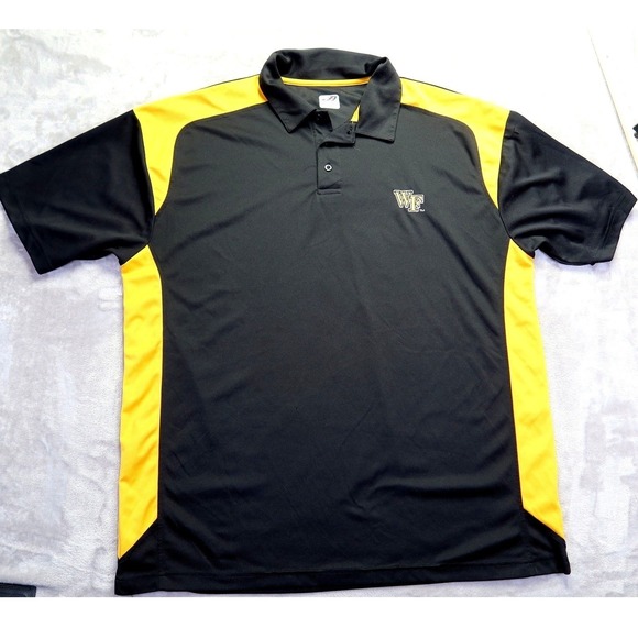 Wake Forest‎ Demon Deacons Black Golf Polo Shirt Sz XXL 2XL - Picture 2 of 6